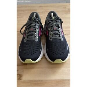 Brook Mens Black/Pink Adrenaline GTS 23 running shoe - Size 11
